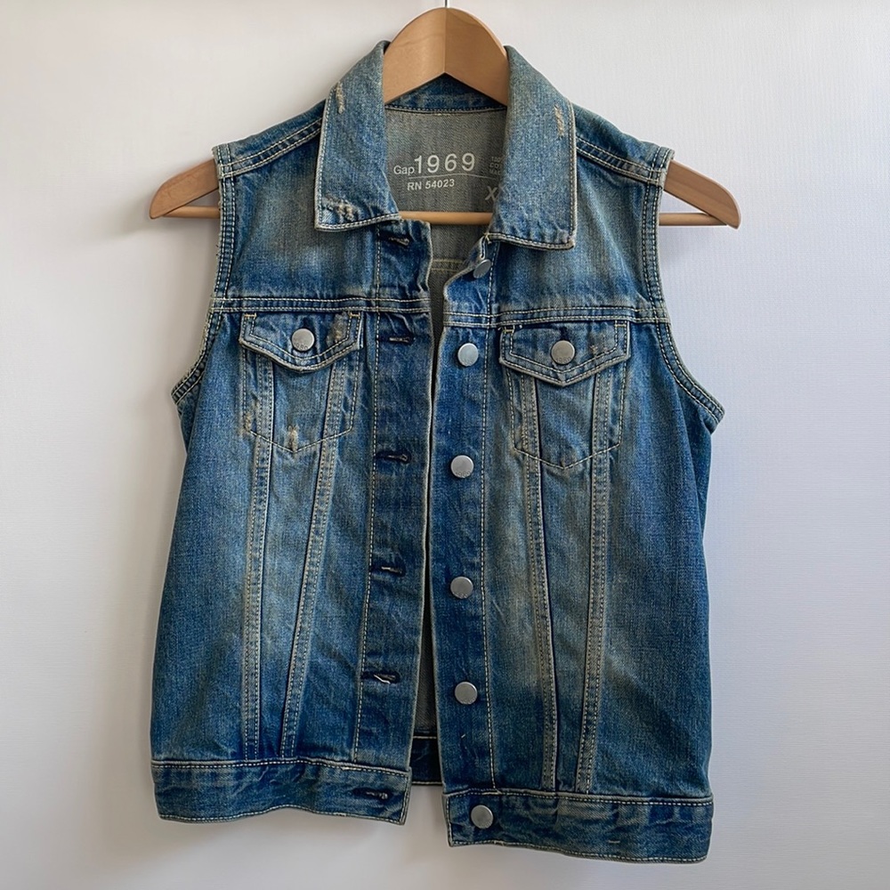Denim jean vest